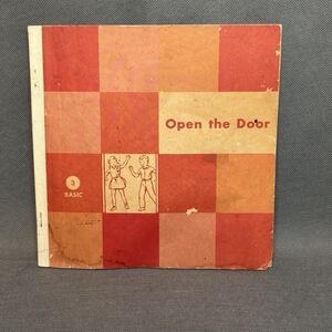 Vintage 1957 Open The Door Book-Alice and Jerry-Basic Readers #3 Illustartions